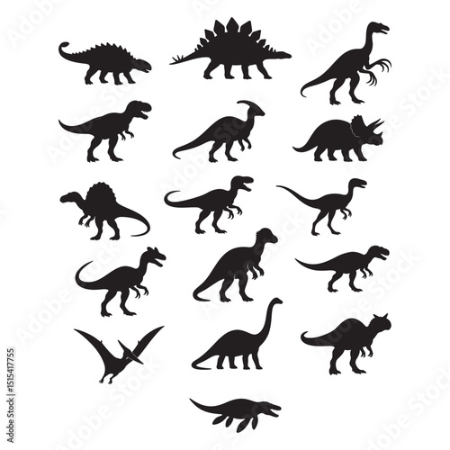 dinosaur silhouettes
