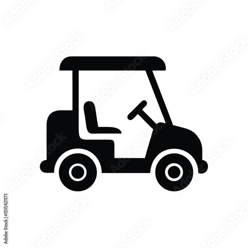 Golf cart silhouette
