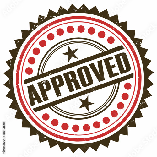 Approved Stamp High-Resolution Grunge Texture Seal