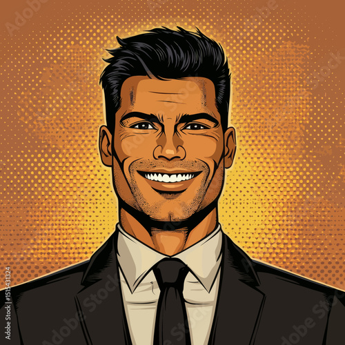 A joyful entrepreneur is also a smiling performer and creator of popular art and comic strips