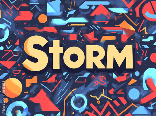 A 90s-inspired typography display featuring 3D text, cool design elements, and a Memphis music theme, suitable for young pop culture enthusiasts, set against a simple background and compatible with