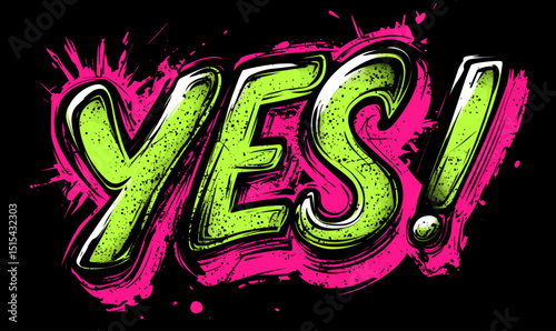 The design features a bright and slanted alphabet, characteristic of condensed display font pop art, encompassing letters and numbers