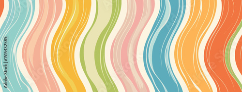 Retro psychedelic backgrounds with a 70s twist, featuring wavy, swirly, and twirly patterns, and a modern distorted texture in a trendy style reminiscent of the Y2K era
