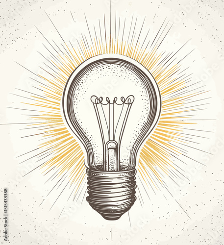 A collage element featuring a retro light bulb on a transparent background, along with a light bulb punk y2k collage and a magazine clipping of a light bulb with an isolated path, is available as