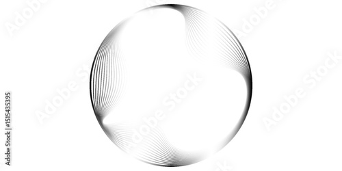 Concentric circles geometric element eps 10