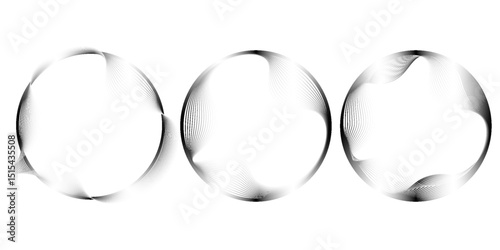Concentric circles geometric element eps 10