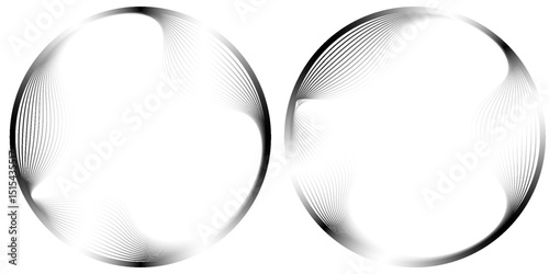 Concentric circles geometric element eps 10