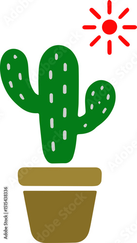 선인장Cactus, Cactus Illustration, Cactus Collections, Cute Cactus, Cactus Flower, Flower, Desert, Flower, Interior, Cactus Interior, Green