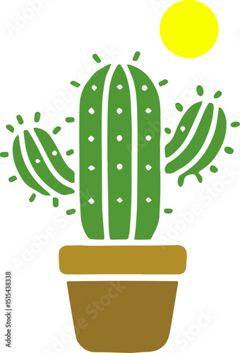 선인장Cactus, Cactus Illustration, Cactus Collections, Cute Cactus, Cactus Flower, Flower, Desert, Flower, Interior, Cactus Interior, Green