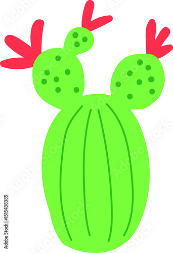 선인장Cactus, Cactus Illustration, Cactus Collections, Cute Cactus, Cactus Flower, Flower, Desert, Flower, Interior, Cactus Interior, Green