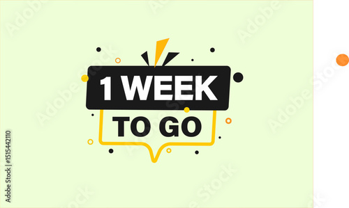 1 days to go,, sale countdown vector symbol, clock, time,  background, template 15 days to go, countdown, sticker, left banner, business, sale, label button
