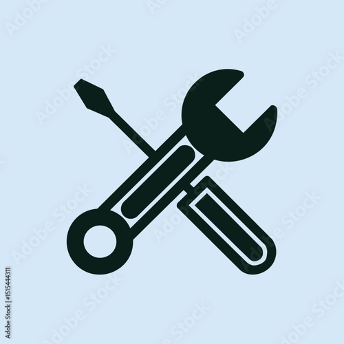 vector icons representing home fix and factory maintenance, gas and electricity maintenance