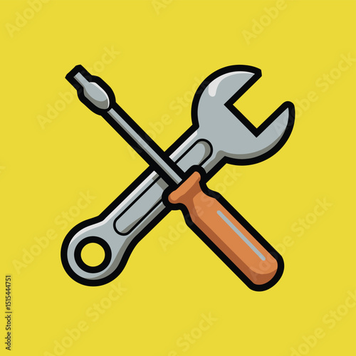 vector icons representing home fix and factory maintenance, gas and electricity maintenance