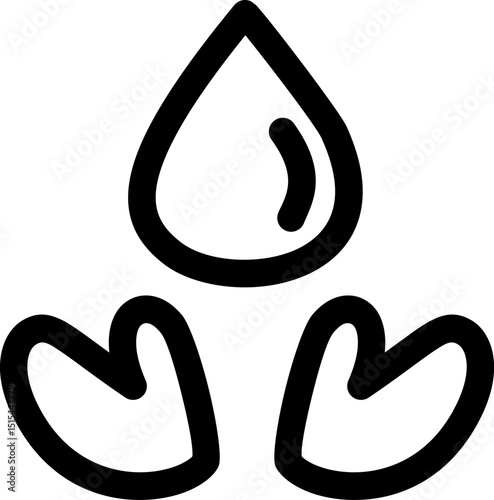 Hand drawn illustration of water saving and eco awareness