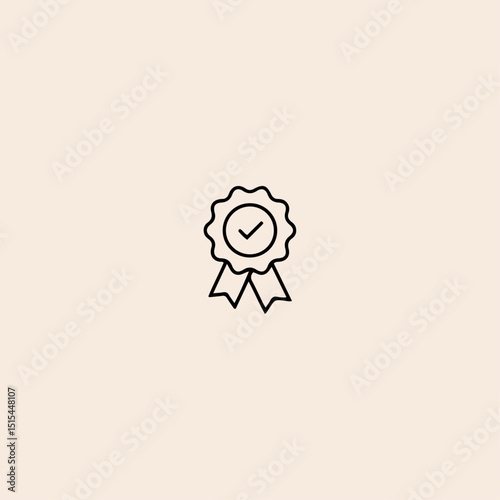 Medal icon flat vector design.