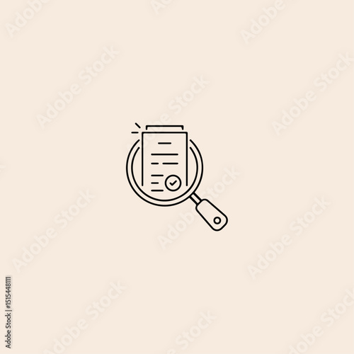 Review thin icon flat vector design.