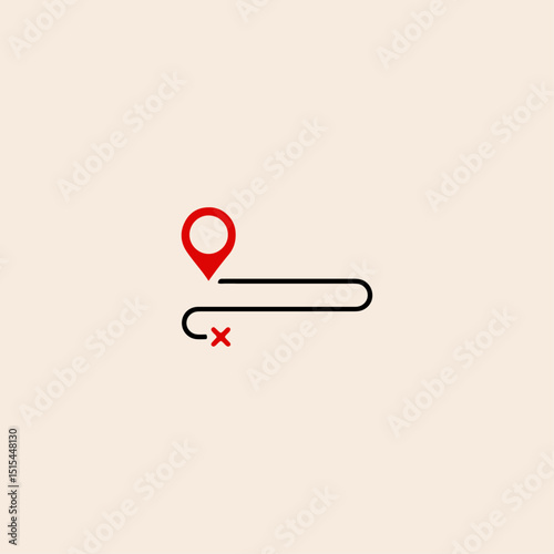 we moved icon flat vector design.