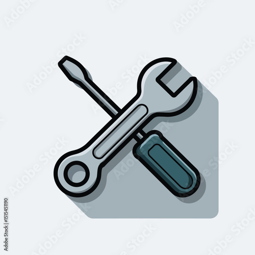  vector icons representing home fix and factory maintenance, gas and electricity maintenance                              
