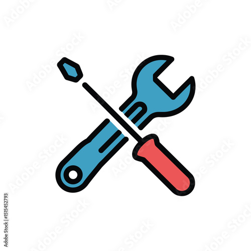  vector icons representing home fix and factory maintenance, gas and electricity maintenance                              
