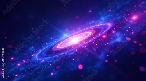 Spectacular cosmic galaxy shines with astral pink luminance