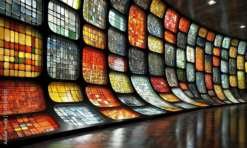 Colorful Stained Glass Wall Art
