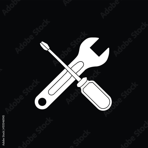  vector icons representing home fix and factory maintenance, gas and electricity maintenance                              
