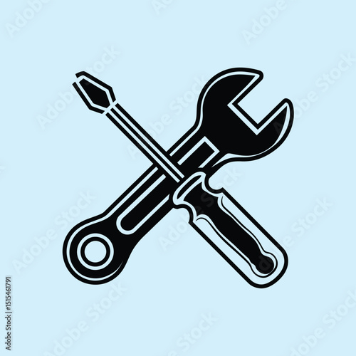  vector icons representing home fix and factory maintenance, gas and electricity maintenance                              
