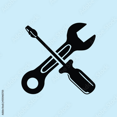  vector icons representing home fix and factory maintenance, gas and electricity maintenance                              
