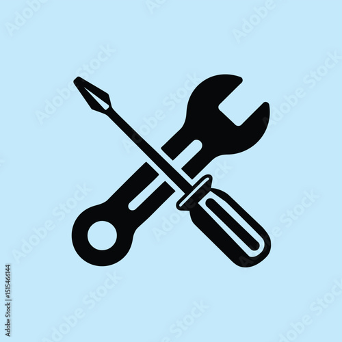  vector icons representing home fix and factory maintenance, gas and electricity maintenance                              
