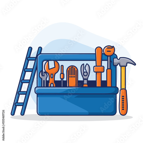 vector icons representing home fix and factory maintenance, gas and electricity maintenance                              
