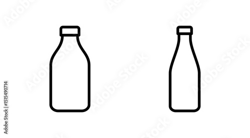 Bottle icon vector. bottle sign and symbol