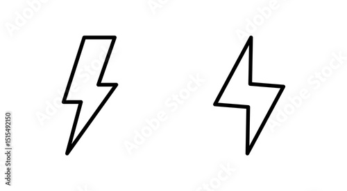 Lightning icon vector. electric sign and symbol. power icon. energy sign
