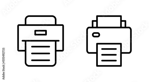 Print icon vector. printer sign and symbol