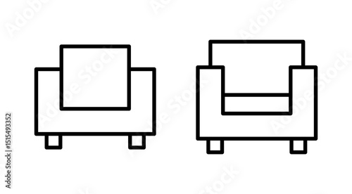 Sofa icon vector. sofa sign and symbol. furniture icon