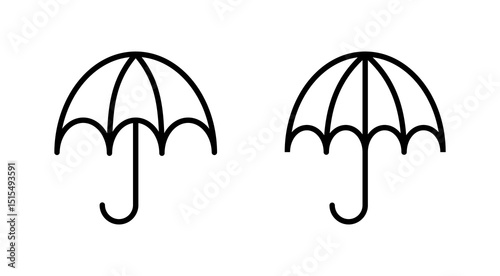 Umbrella icon vector. umbrella sign and symbol