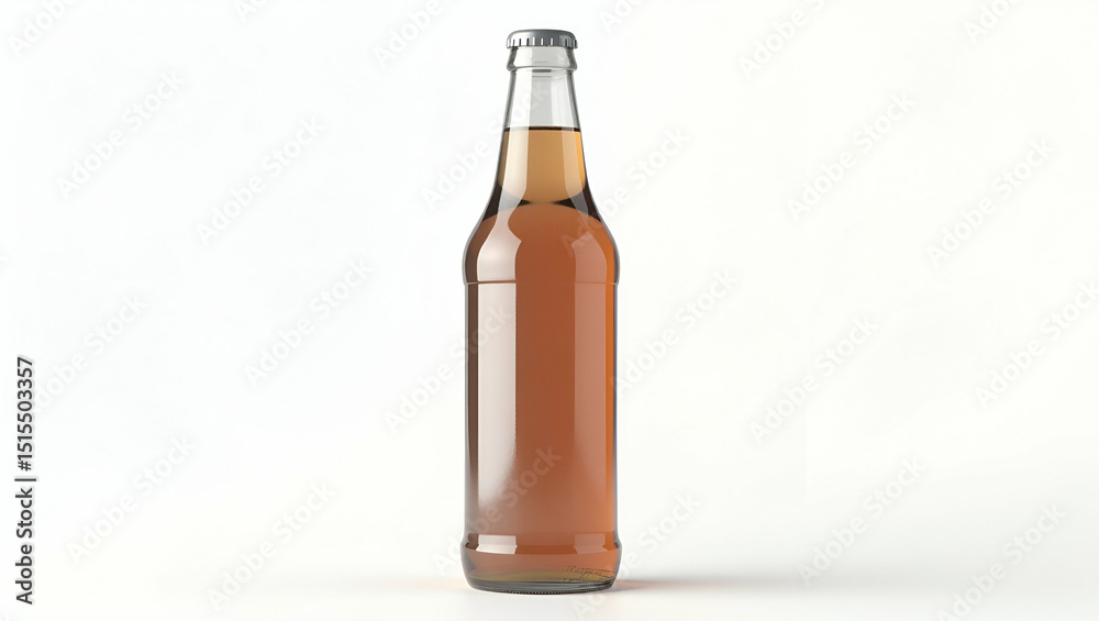 Front Facing Drink Bottle Image Isolated on White Background with Controlled Lighting, Emphasizing Label Graphics, Symmetry, and Reflective Clarity for Retail Packaging and E-commerce Front Facing Drink Bottle Image Isolated on White Background with Controlled Lighting, Emphasizing Label Graphics, Symmetry, and Reflective Clarity for Retail Packaging and E-commerce