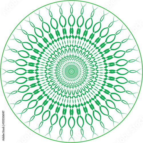 round ornamental round pattern