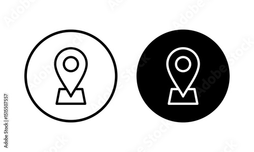 Address icon vector illustration. home location sign and symbol. pinpoint