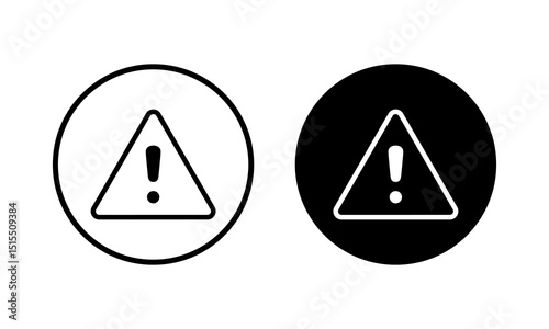 Danger icon vector illustration. attention sign and symbol. Hazard warning attention sign