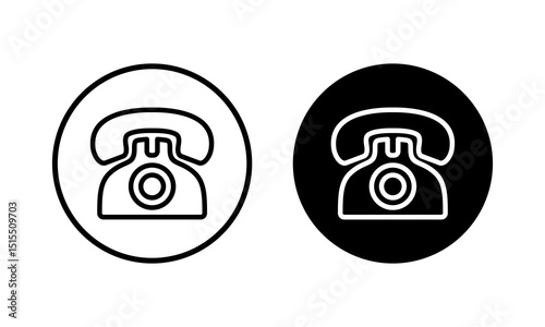 Telephone icon vector illustration. phone sign and symbol