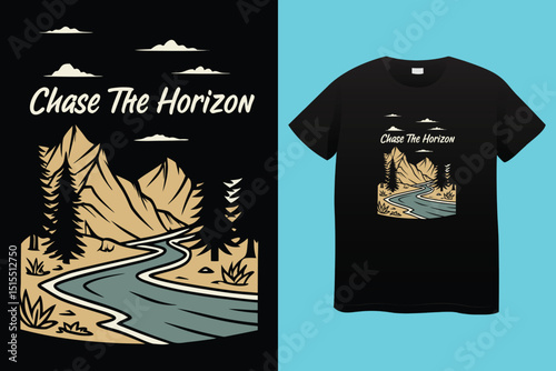 Camping T-Shirt Design – Adventure, Nature, and Outdoor Lifestyle Graphic Tee.
