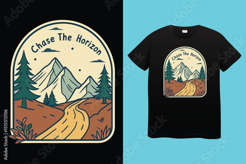 Camping T-Shirt Design – Adventure, Nature, and Outdoor Lifestyle Graphic Tee.