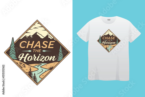 Camping T-Shirt Design – Adventure, Nature, and Outdoor Lifestyle Graphic Tee.
