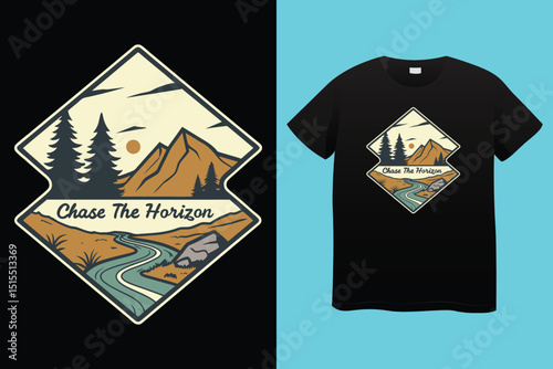 Camping T-Shirt Design – Adventure, Nature, and Outdoor Lifestyle Graphic Tee.