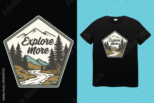 Camping T-Shirt Design – Nature, Adventure, and Outdoor Explorer Graphic Tee.