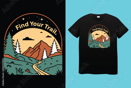 Camping T-Shirt Design – Nature, Adventure, and Outdoor Explorer Graphic Tee.