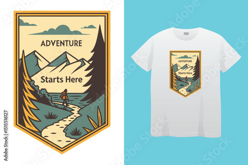 Camping T-Shirt Design – Nature, Adventure, and Outdoor Explorer Graphic Tee.