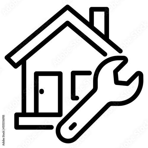Home repair icon in vector illustration