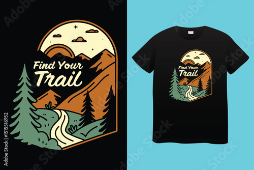 Camping T-Shirt Design – Nature, Adventure, and Outdoor Explorer Graphic Tee.