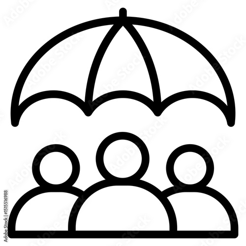 Human risk icon in vector illustration
